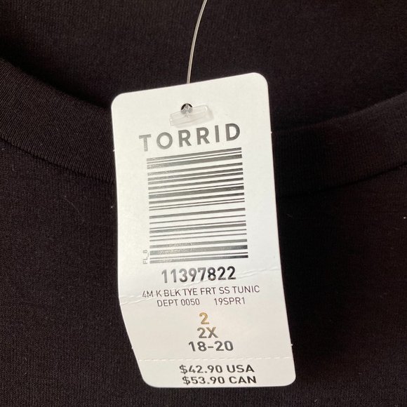Torrid Supersoft Black Tunic - Picture 3 of 3